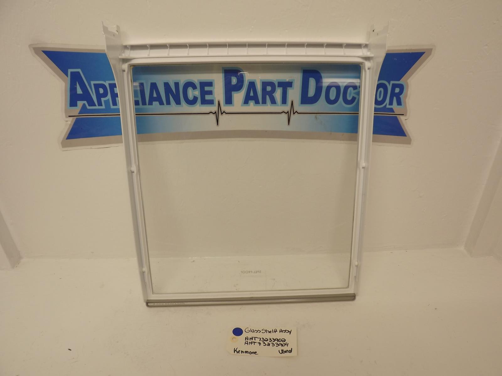 Kenmore Refrigerator AHT73233902 AHT73233909 Glass Shelf Assy Used Kenmore Refrigerator AHT73233902 AHT73233909 Glass Shelf Assy Used
